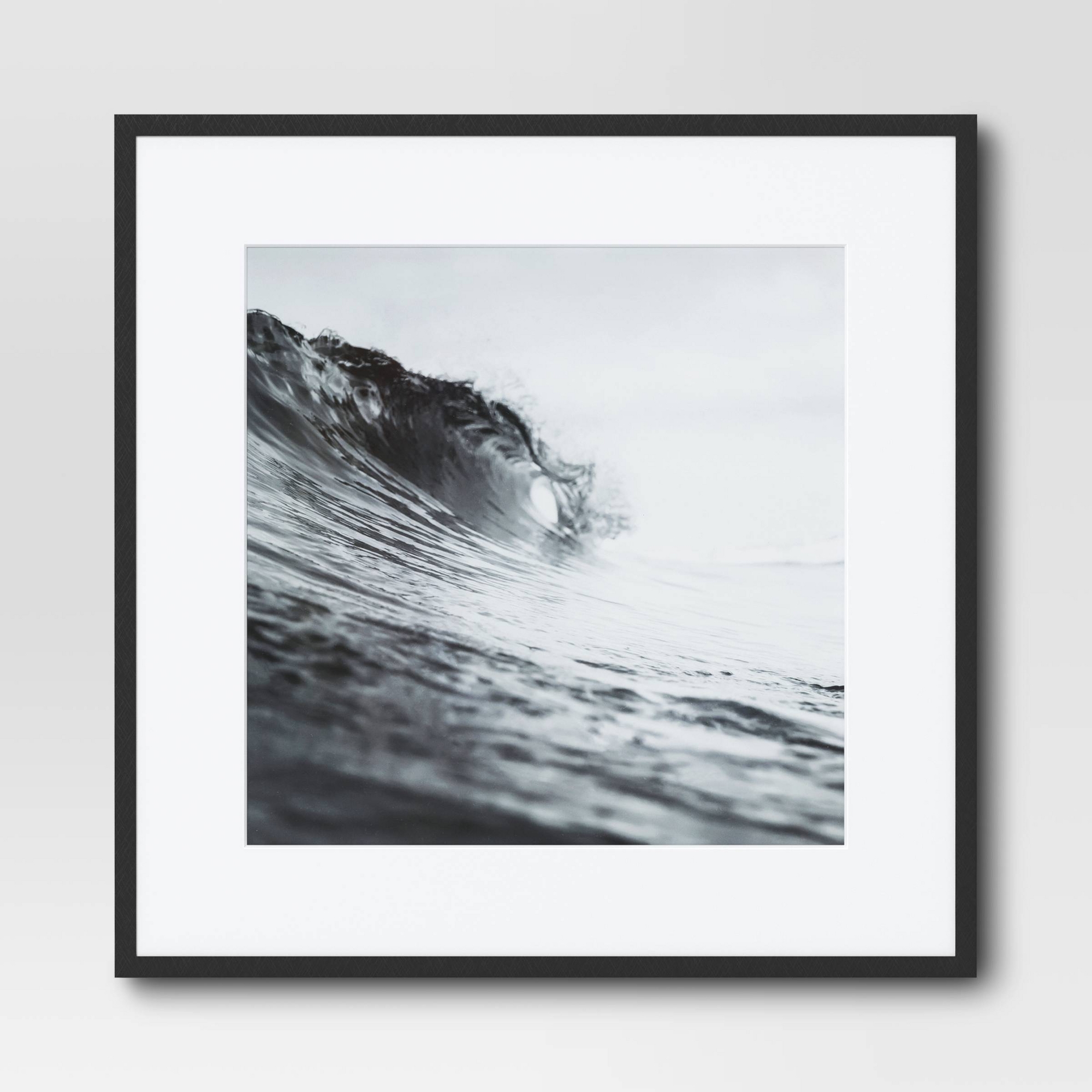 16"x16" Matted to 12"x12" Elevated Aluminum Poster Frame Black - Threshold™