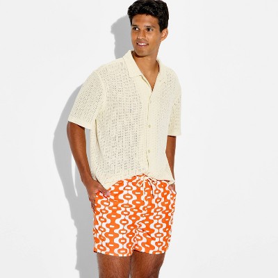 Мужские брюки Original Use Men's 5'' Swim Trunks - Original Use™ Orange Geo Print XXL — фото 3