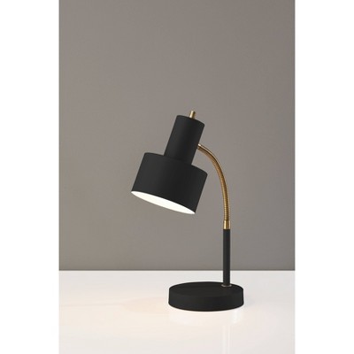 Stark Desk Lamp Antique Brass Black - Adesso