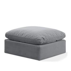 Meridian Furniture,Indulge Velvet Ottoman - 1 of 4