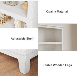 Wooden Bookcase 5 Tier Storage Bookshelf Farmhouse Bookshelves Rustic Vintage Etagere for Home Office,Living Room,Bed Room - 1 of 1