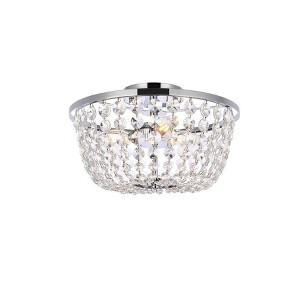 Elegant Lighting Cora 3 - Light Flush Mount in  Chrome - 1 of 4