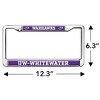 UW Whitewater Warhawks Full Size Standard License Plate Metal Frame - 4 of 4