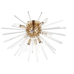 Maxim Lighting Polaris 8 - Light Flush Mount in  Satin Brass - 1 of 4