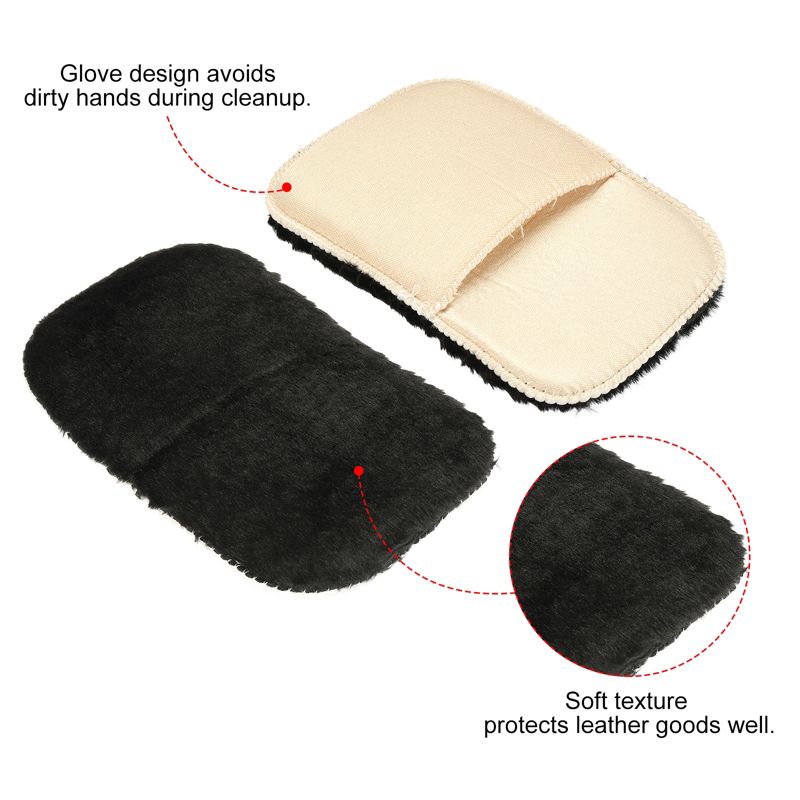 Unique Bargains Leather Boots Shoes Polishing Cleaning Gloves 2 Pcs, 3 of 6