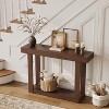 Wooden Console Table, 46-Inch Narrow Console Table for Entryway, Farmhouse Rectangular Accent Table - 2 of 4