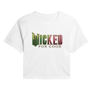 Women's - Wicked - For Good Logo Cropped Graphic T-Shirt - 1 of 4