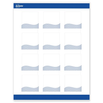 Avery Square Labels, Colorful Design, 2" x 2", 120 Total