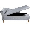 NicBex Storage Bench Storage Organizer Ottoman Velvet Lounge Chair for Bedroom with Storage for Living Room, Bedroom - 4 of 4