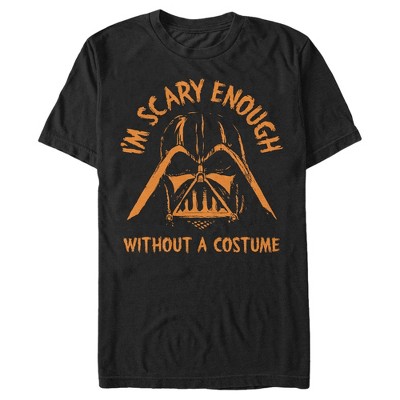 Men's Star Wars Halloween Darth Vader I'm Scary Enough Without a Costume T-Shirt