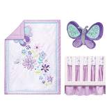 Sammy and Lou Butterfly Meadow Crib Bedding Set - 4pc