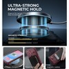 Dexnor for Samsung Galaxy S24 FE Case with Camera Cover & Adjustable Kickstand & Built-in Screen Protector, Magnetic Cover,Army - 3 of 3