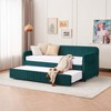 KTMBDW Daybed with Trundle Bed, Twin Bed Frame with Upholstered Headboard, Sofa Day Bed for Living Room, Bedroom, and Guest Room - 3 of 4