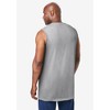 KingSize Men's Big & Tall Shrink-Less Longer-Length Lightweight Muscle Pocket Tee - 3 of 4