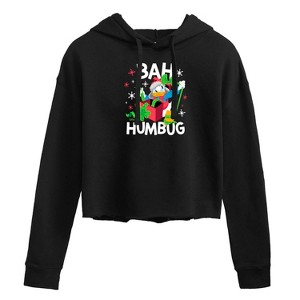 Women's - Disney - Donald Duck Bah Humbug Cropped Graphic Hoodie - 1 of 3