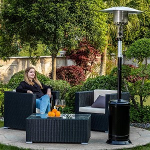 Kumasinova 88"H Outdoor Propane Heater 47000 BTU,Freestanding Gas Patio Heater with Stainless Steel Burner for Commercial and Residential Use - 1 of 4