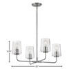 Lark Kline 4 - Light Chandelier in  Brushed Nickel - 4 of 4