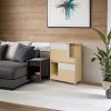 Furniture Style Multi Use Cat Litter Box House with 2 Flip Down Doors,Stylish Side Table Design-Maison Boucle - 3 of 4