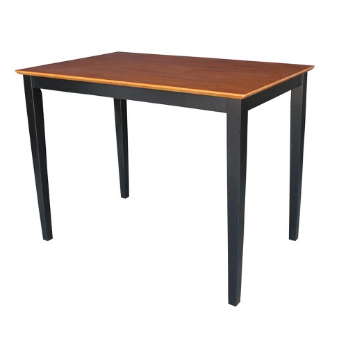 International Concepts Solid Wood Top Table with Shaker Legs