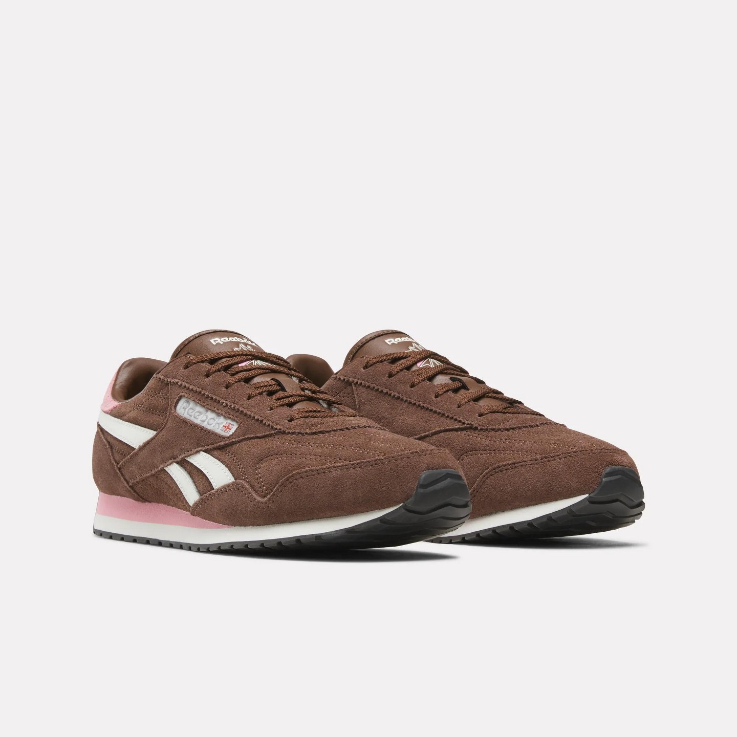 Женские кроссовки Reebok Classic AZ Shoes Size 7.5 Formal Brown/Chalk/Expressive Pink, цвет: Коричневый — фото 4