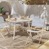 French Cafe Outdoor Patio Dining Folding Chairs Beige - Threshold™ - 2 of 4