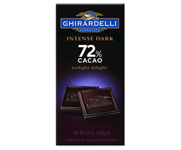 Ghirardelli Intense Dark 72% Cacao Chocolate Bar - 3.5oz
