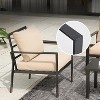 DSVIMOY 5-Piece Patio Seating Set, Conversation Set, Outdoor Furniture with 2 Single Sofas for Outdoor, Beige, 27.56"*27.56"*32.09" - 4 of 4