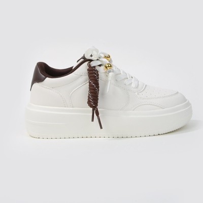 Женские кроссовки BERNESS Women's Larra Platform Lace Up Sneakers with Rope Accent White 8 — фото 2