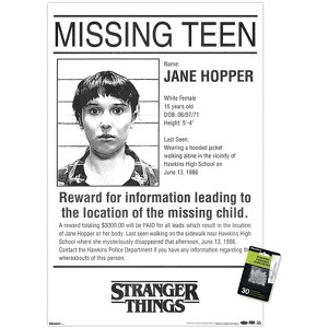 Trends International Netflix Stranger Things: Season 5 - Missing Teen One Sheet Unframed Wall Poster Prints - 1 of 4