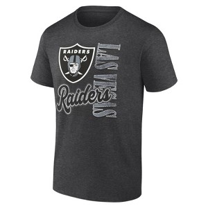 NFL Las Vegas Raiders Men's Gray Short Sleeve T-Shirt - 1 of 3
