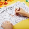 Joyfy 24 Pcs Thanksgiving Coloring Placemats, Turkey Coloring Paper Table Mats, Make Own Art & Craft Kit for Kid School Activities Party(No pigment) - 3 of 4