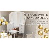 Antique Makeup Vanity Desk with Triple Mirror, 6-Drawer Dressing Table Set Including Stool, Full Length Mirror for Bedroom Dressing Room, White - 4 of 4