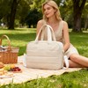 EcoSummer 3-in-1 Insulated Lunch Tote, 17.3" Laptop Bag with Wallet. Quilted Nylon, Multi-Function Purse. - 2 of 4
