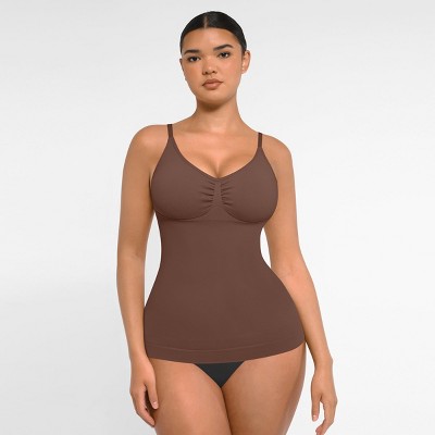Feelingirl Women's Seamless Slimming Tank Top Compression Cami Suppotive Camisole Top