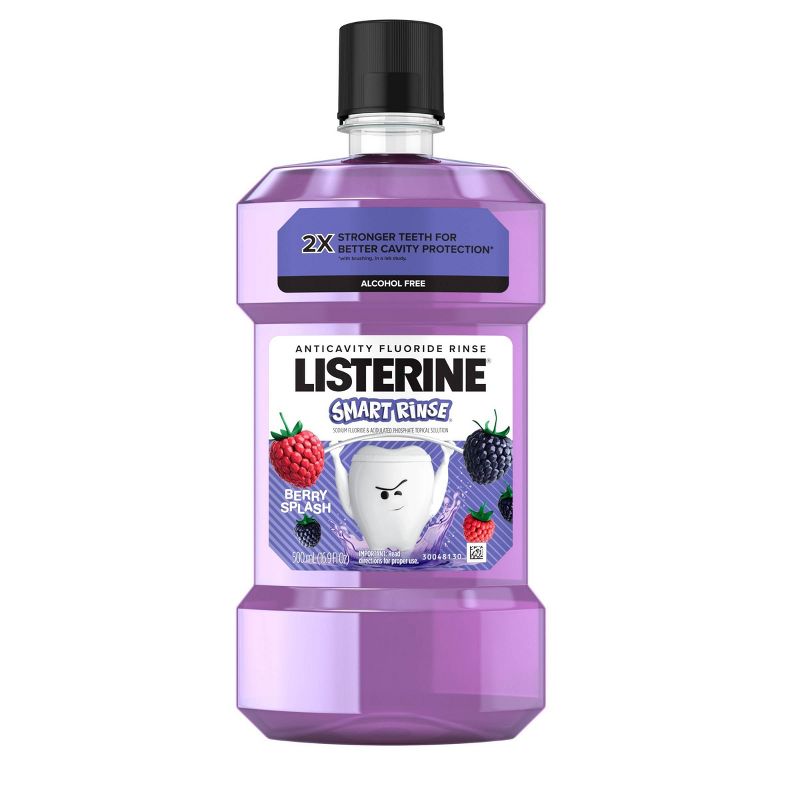 Listerine Smart Rinse Mouthwash Berry Splash - 16.9 fl oz, 1 of 10