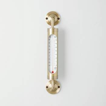 Wall Thermometer - 8-inch Decorative Indoor/outdoor Temperature And  Hygrometer Gauge - For Home, Patio, Porch, Or Sunroom By Nature Spring  (bronze) : Target