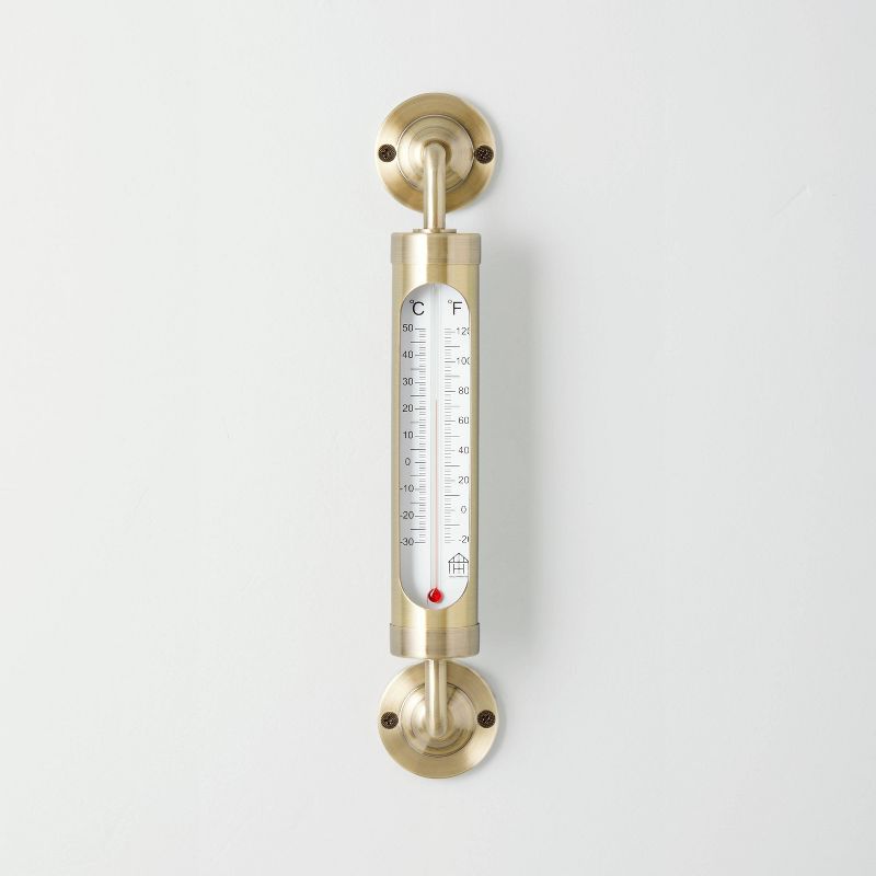 Brass Outdoor Weather Thermometer - Hearth &#38; Hand&#8482; with Magnolia, 1 of 9