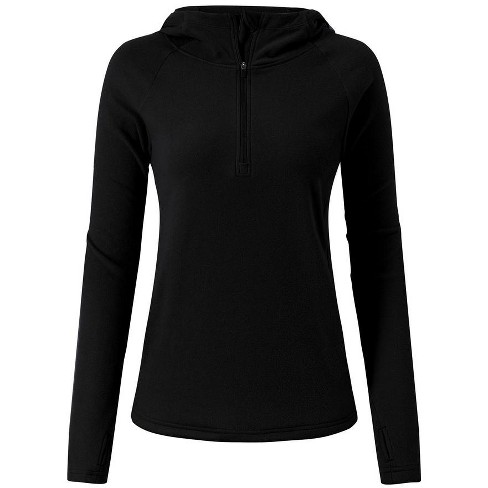 Womens Hoodies Half Zip Fleece Lined Sweatshirts Pull Over Fall Outfits ...