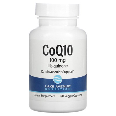 CoQ10, Coenzyme Q10, Ubiquinone, USP Grade, 100 mg, 120 Veggie Capsules