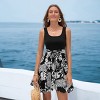 Women's Elegant Tropical Print Sundress with Knot Waist Detail - Cupshe - 4 of 4