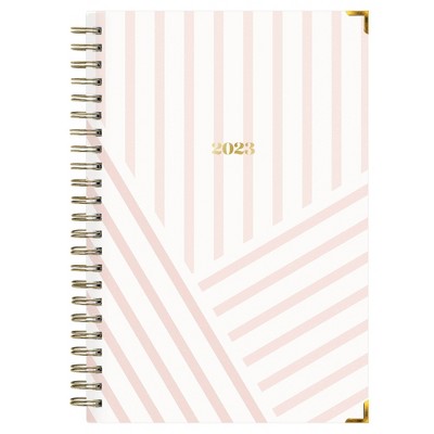14 Notes Pages Pink Inner Pocket 12 Monthly Tabs Flexible Cover with Twin-Wire Binding Weekly & Monthly Planner Runs from July 2022 to June 2023 2022-2023 Planner 6.25 x 8.25 