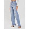 Women's Jillian High Rise Asymmetrical Button Dad Jeans - CELLO - 2 of 4