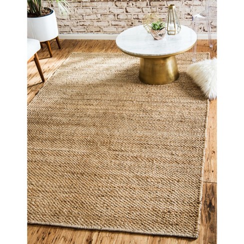 Unique Loom 7' 1 X 10' 0 Amanda Chunky Jute Rectangle Area Rug : Target