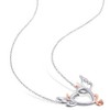 EVERLY JEWELRY | Sterling Silver Diamond Devil and Angel Heart Pendant with Chain - 2 of 4