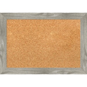 Amanti Art Dove Greywash Square Framed Corkboard, Natural Cork - 1 of 4