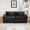 Wider Armrest LoveSeat, Modular Sectional Couch with Chenille Fabric & Double-Layer Cushions â€ - 3 of 4