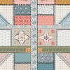 18"x18" Bohemian Patch Square Throw Pillow Blue Coral - Skyline Furniture: Woven Cotton, Zipper Closure - 4 of 4