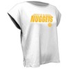 NBA Denver Nuggets Women's White Round Neck Short Sleeve T-Shirt - 3 of 4