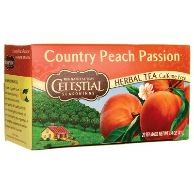Celestial Seasonings Herbal Tea Country Peach Passion - Caffeine Free.