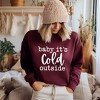 Simply Sage Market Women's Graphic Sweatshirt Baby It's Cold Outside - 2 of 4